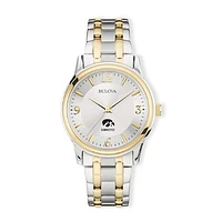 Bulova Silver/Gold Iowa Hawkeyes Classic Two-Tone Round Watch