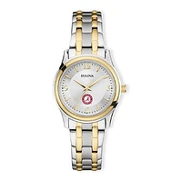 Women's Bulova Silver/Gold Alabama Crimson Tide Classic Two-Tone Round Watch