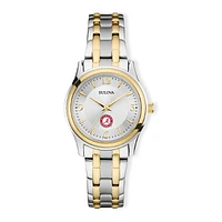 Women's Bulova Silver/Gold Alabama Crimson Tide Classic Two-Tone Round Watch