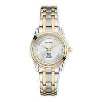 Women's Bulova Silver/Gold Arizona Wildcats Classic Two-Tone Round Watch
