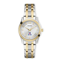 Women's Bulova Silver/Gold Arizona Wildcats Classic Two-Tone Round Watch