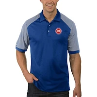 Men's Antigua Royal Detroit Pistons Engage Big & Tall Polo