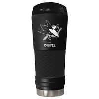 Black San Jose Sharks 24oz. Personalized Stealth Draft Beverage Cup