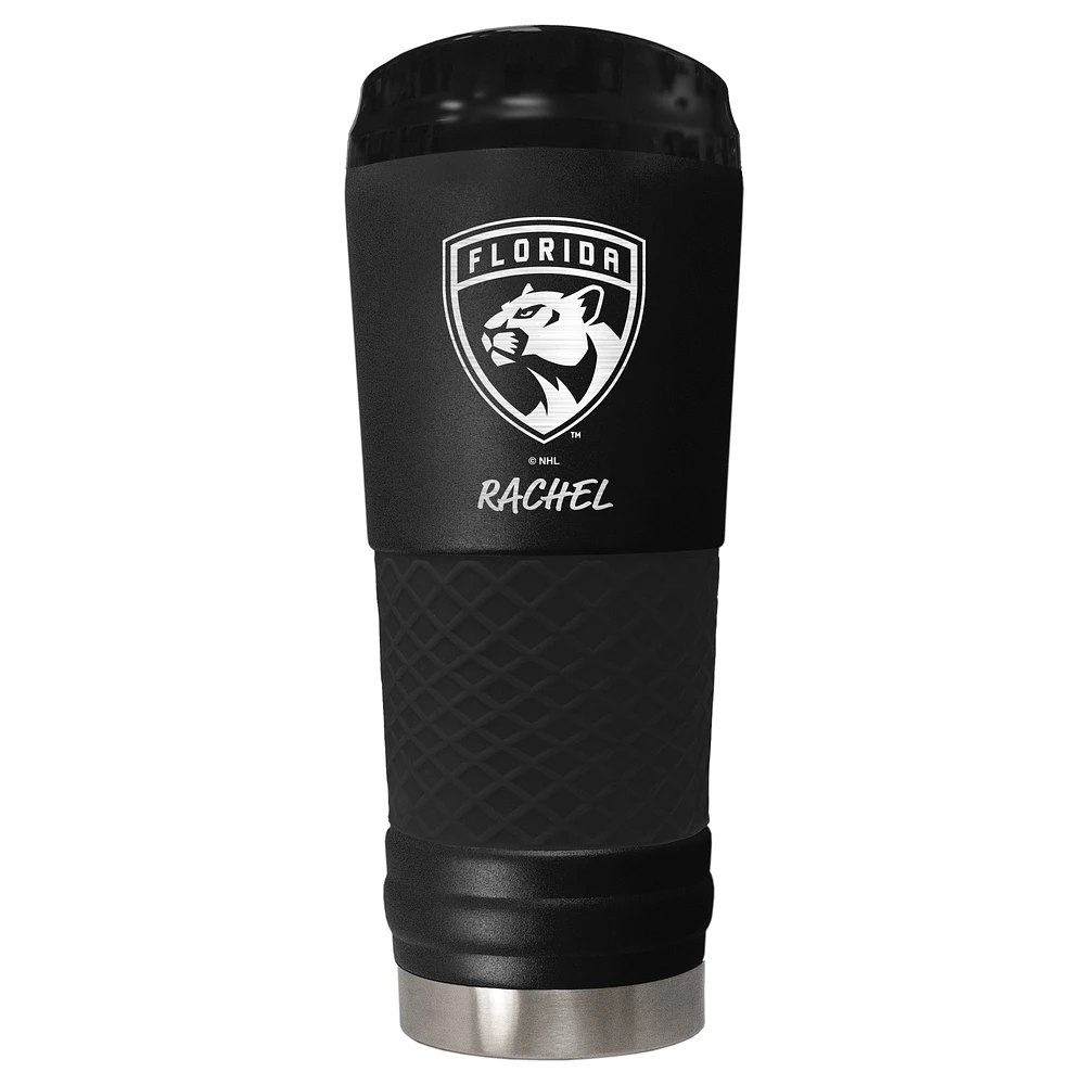 Black Florida Panthers 24oz. Personalized Stealth Draft Beverage Cup