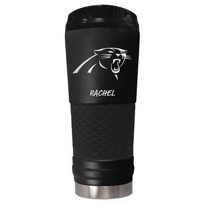 Black Carolina Panthers 24oz. Personalized Stealth Draft Beverage Cup