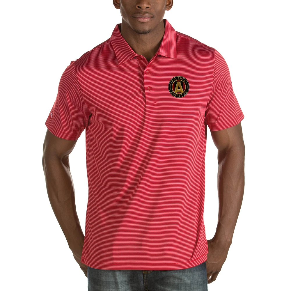 Men's Antigua Red Atlanta United FC Quest Big & Tall Polo