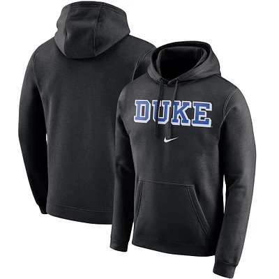 Men's Nike Black Duke Blue Devils Arch Club Fleece Pullover Hoodie