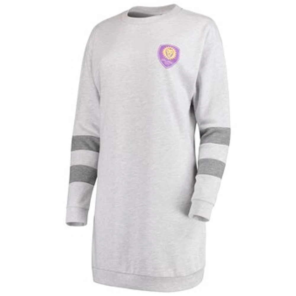 Women's ZooZatz Gray Orlando City SC Sweatshirt Dress