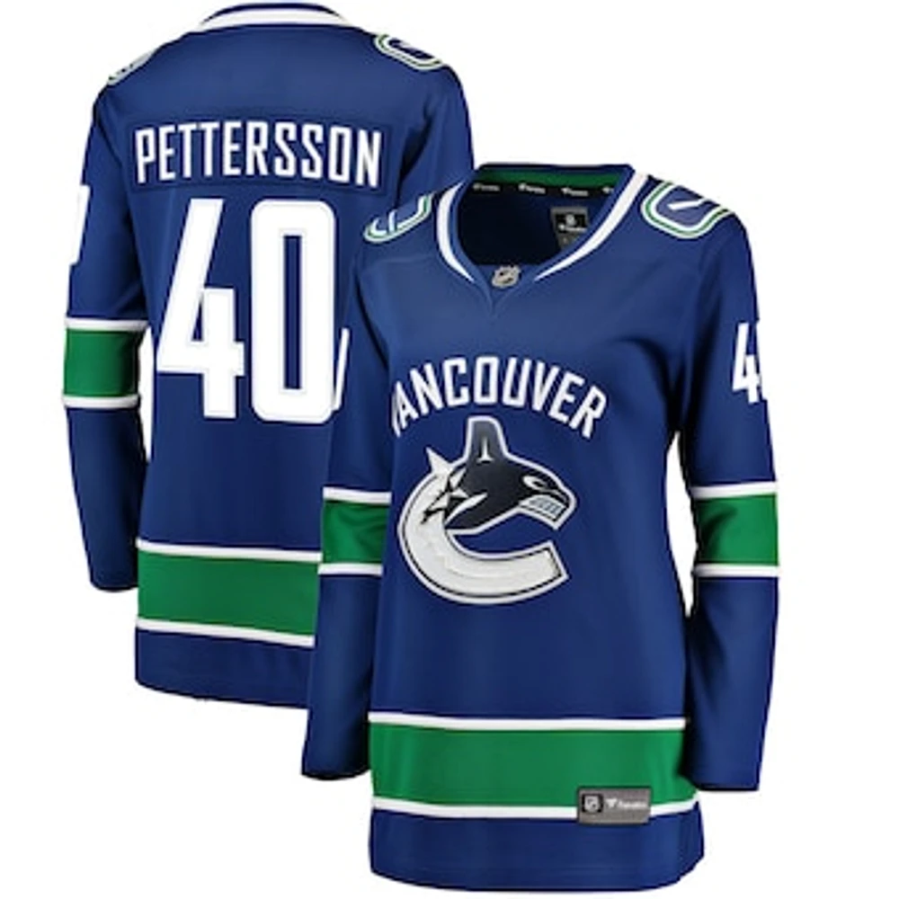 Women's Fanatics Elias Pettersson Blue Vancouver Canucks Premier Breakaway Home - Player Jersey