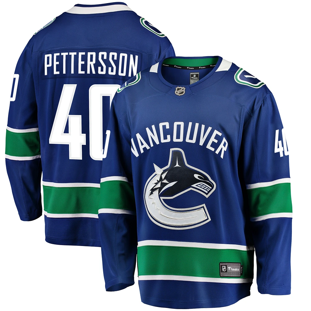 Youth Fanatics Elias Pettersson Blue Vancouver Canucks Premier Breakaway Home - Player Jersey