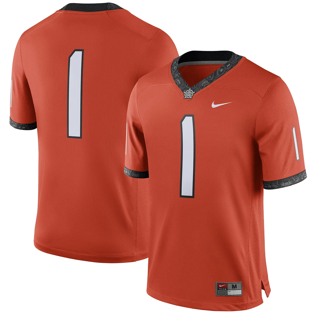 Men's Nike #1 Orange Oklahoma State Cowboys Alternate Game Jersey