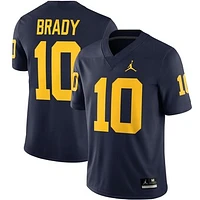 Men's Jordan Brand Tom Brady Navy Michigan Wolverines Alumni Player Game Jersey