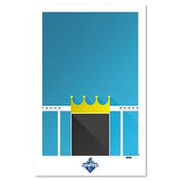 Kansas City Royals 11'' x 17'' Minimalist Stadium Wall Art