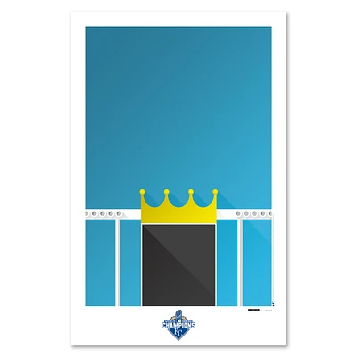 Kansas City Royals 2017 World Series 11'' x 17'' Minimalist Wall Art