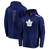 Men's Fanatics Blue Toronto Maple Leafs Authentic Pro Rinkside Pullover Hoodie