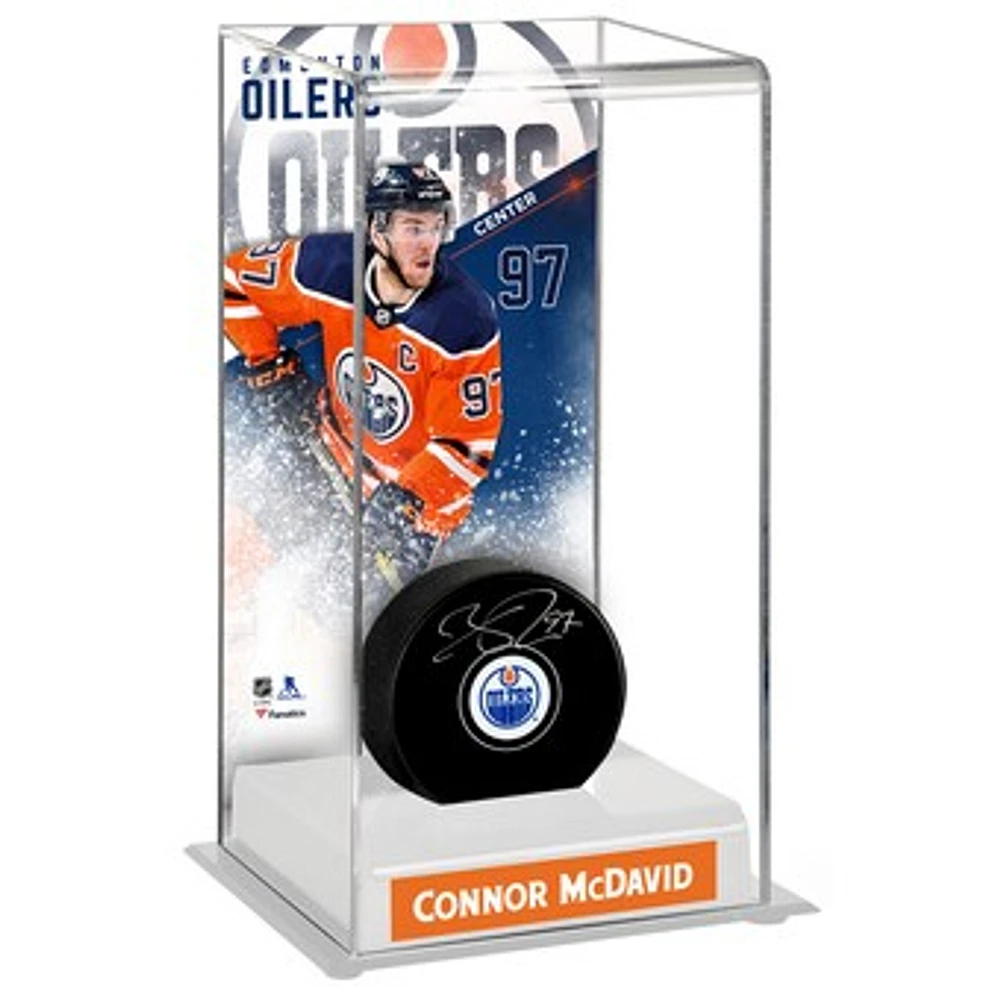 Connor McDavid Edmonton Oilers Deluxe Tall Hockey Puck Case