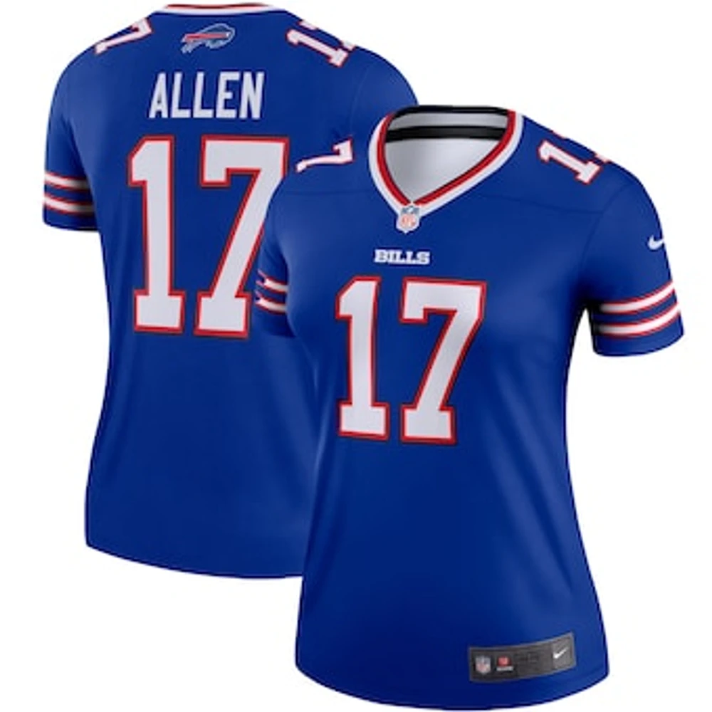 Women's Nike Josh Allen  Royal Buffalo Bills Legend Player Performance Top