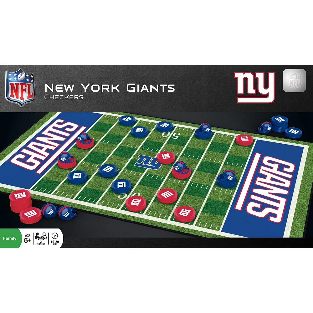 New York Giants NFL Checkers Set