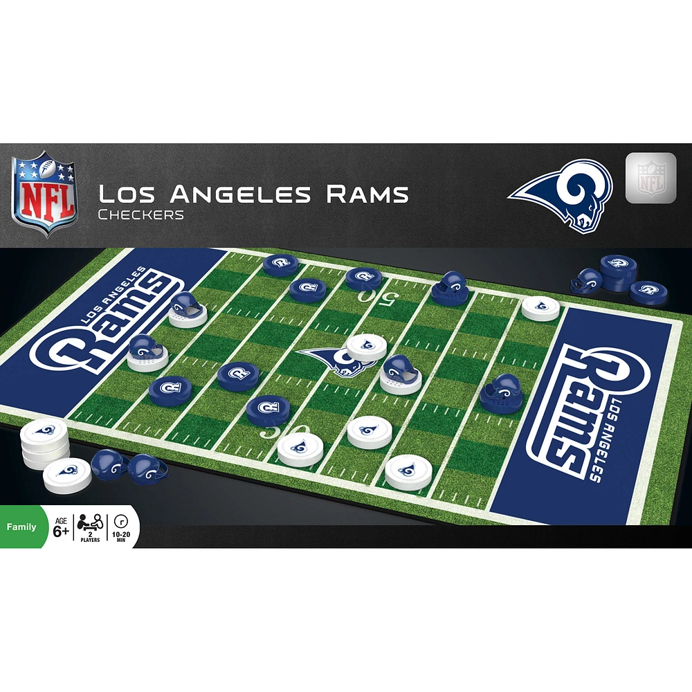 Los Angeles Rams NFL Checkers Set