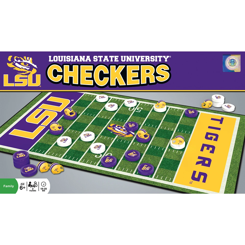 LSU Tigers NCAA Checkers Set