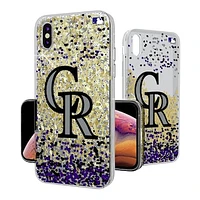 Colorado Rockies Glitter Confetti iPhone Case