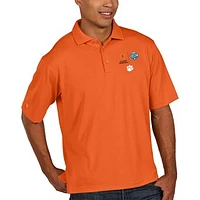 Men's Antigua Orange Clemson Tigers College Football Playoff 2018 Cotton Bowl Bound Pique Xtra-Lite Polo