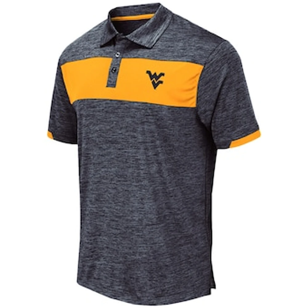 Men's Colosseum Navy West Virginia Mountaineers Nelson Polo