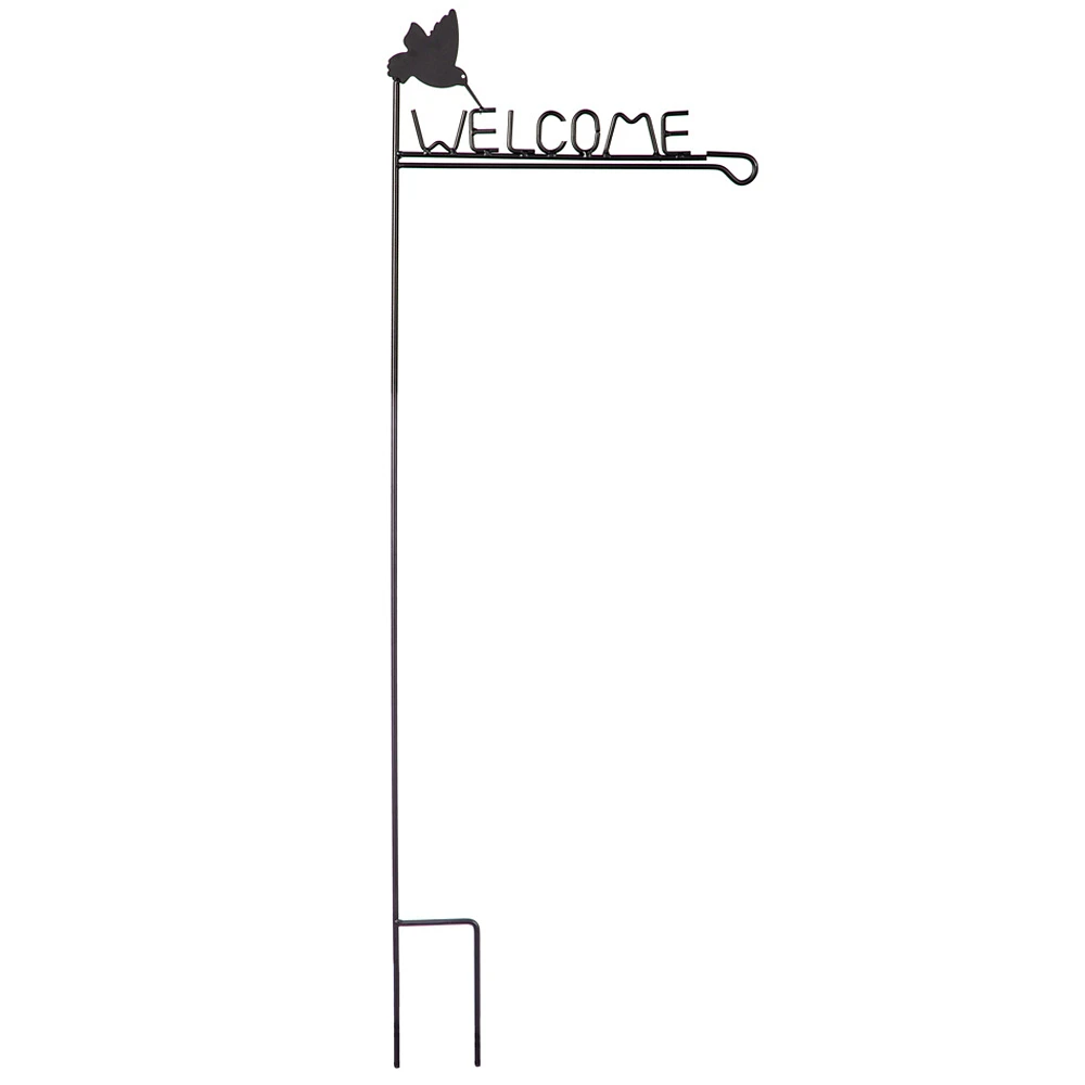 Welcome Garden Flag Stand