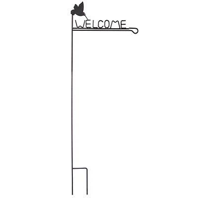 Welcome Garden Flag Stand