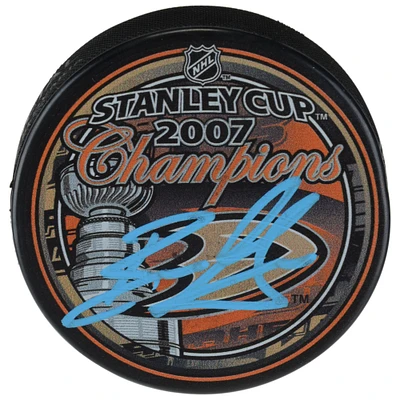 Ryan Getzlaf Anaheim Ducks Autographed 2007 Stanley Cup Champions Logo Hockey Puck