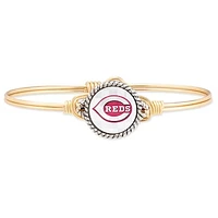 Women's Luca + Danni Gold Cincinnati Reds Bangle Bracelet