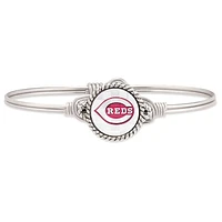 Women's Luca + Danni Silver Cincinnati Reds Bangle Bracelet