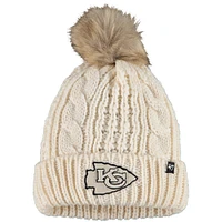 Women's '47 Cream Kansas City Chiefs Meeko Cuffed Knit Hat