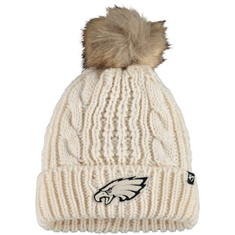 Women's '47 Cream Philadelphia Eagles Meeko Cuffed Knit Hat