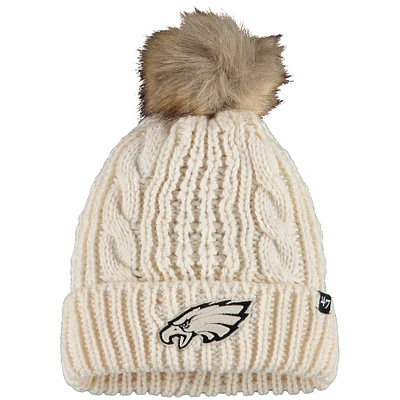 Women's '47 Cream Philadelphia Eagles Meeko Cuffed Knit Hat