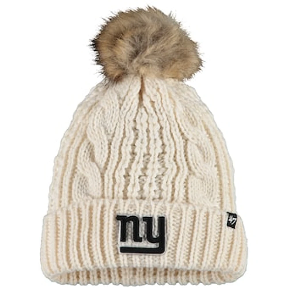 Women's '47 Cream New York Giants Meeko Cuffed Knit Hat