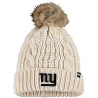 Women's '47 Cream New York Giants Meeko Cuffed Knit Hat