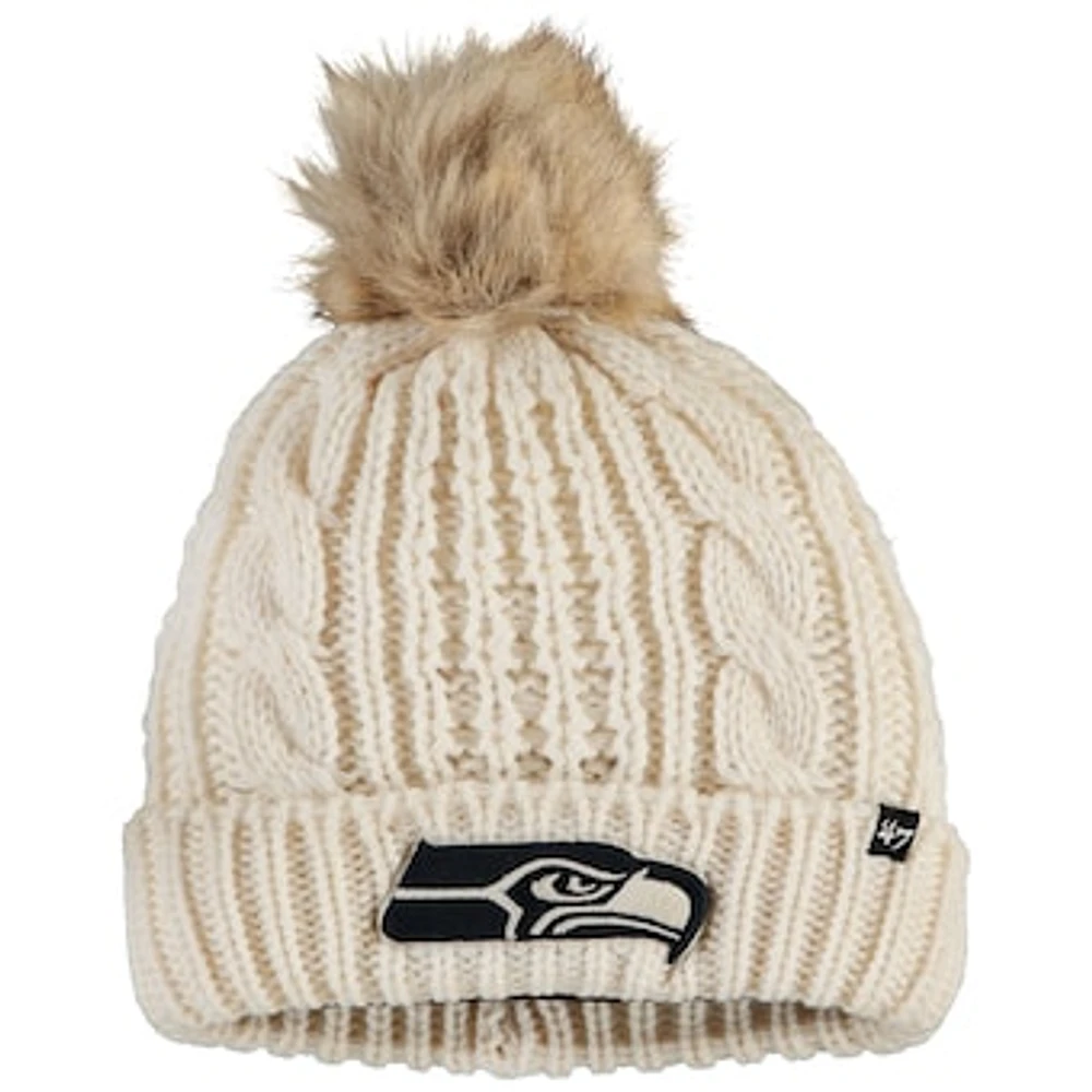 Women's '47 Cream Seattle Seahawks Meeko Cuffed Knit Hat