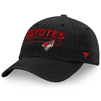 Men's Fanatics Black Arizona Coyotes Team Authentic Pro Rinkside Fundamental Adjustable Hat