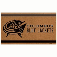 Brown Columbus Blue Jackets 30'' x 18'' Logo Turf Mat