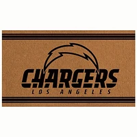 Brown Los Angeles Chargers 30'' x 18'' Logo Turf Mat