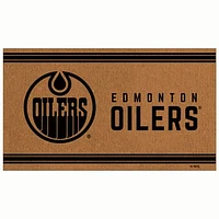 Brown Edmonton Oilers 30'' x 18'' Logo Turf Mat