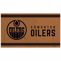 Brown Edmonton Oilers 30'' x 18'' Logo Turf Mat