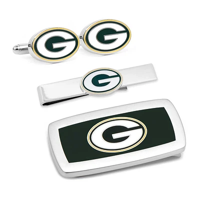 Men's Green Green Bay Packers 3-Piece Cushion Gift Set