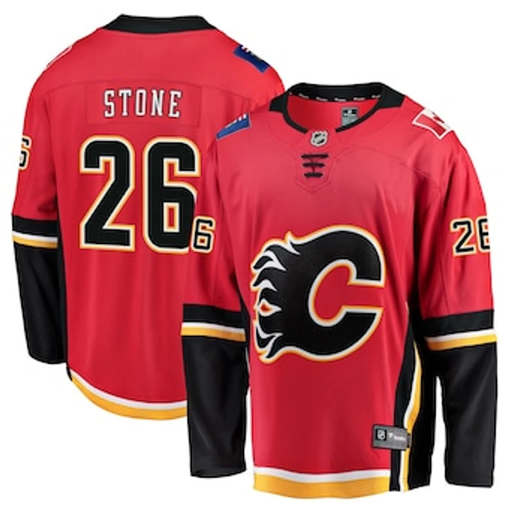 Men's Fanatics Michael Stone Red Calgary Flames Home Breakaway - Player Jersey