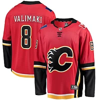 Men's Fanatics Juuso Valimaki Red Calgary Flames Home Breakaway - Player Jersey