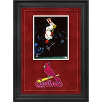 Ozzie Smith St. Louis Cardinals Deluxe Framed Autographed 8" x 10" Vertical Flip Photograph