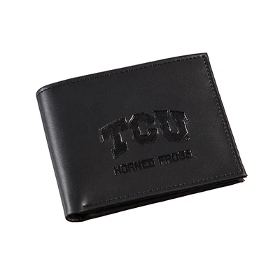 Men's Black TCU Horned Frogs Hybrid Bi-Fold Wallet