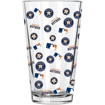 Houston Astros Full Wrap Pint Glass