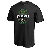 Men's Black New York Islanders St. Patrick's Day Forever Lucky T-Shirt
